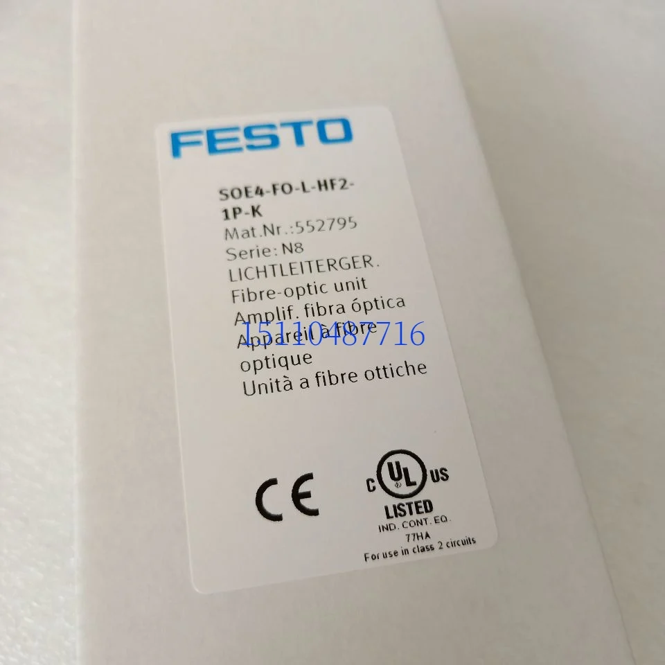 Festo Fiber Optic Sensor SOE4-FO-L-HF2-1P-K 552795