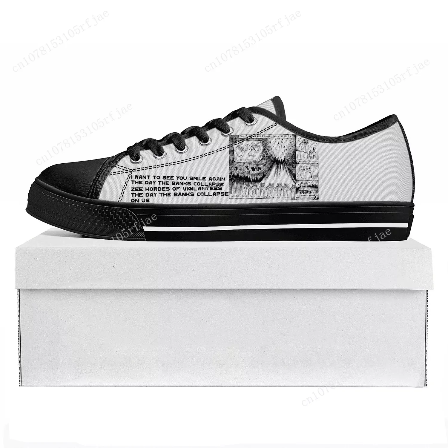 Radiohead Creep Art Rock Low Top Good Quality Sneakers Teenager Mens Womens Custom Shoe Canvas Sneaker Casual Couple Shoes