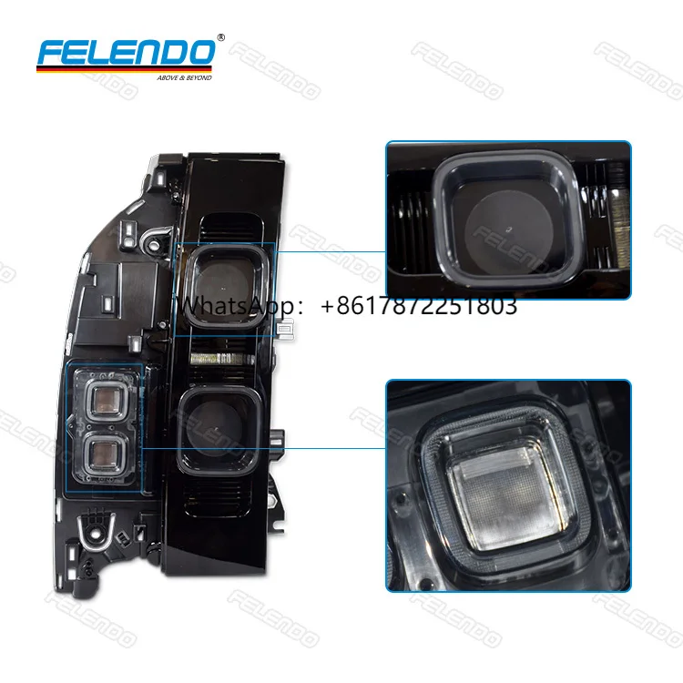 FELENDO Car Taillights Rear Lights for Land Rover Defender 2020 Led Tail Lamp New Defender L663 90 110 Gray Led Tail Light