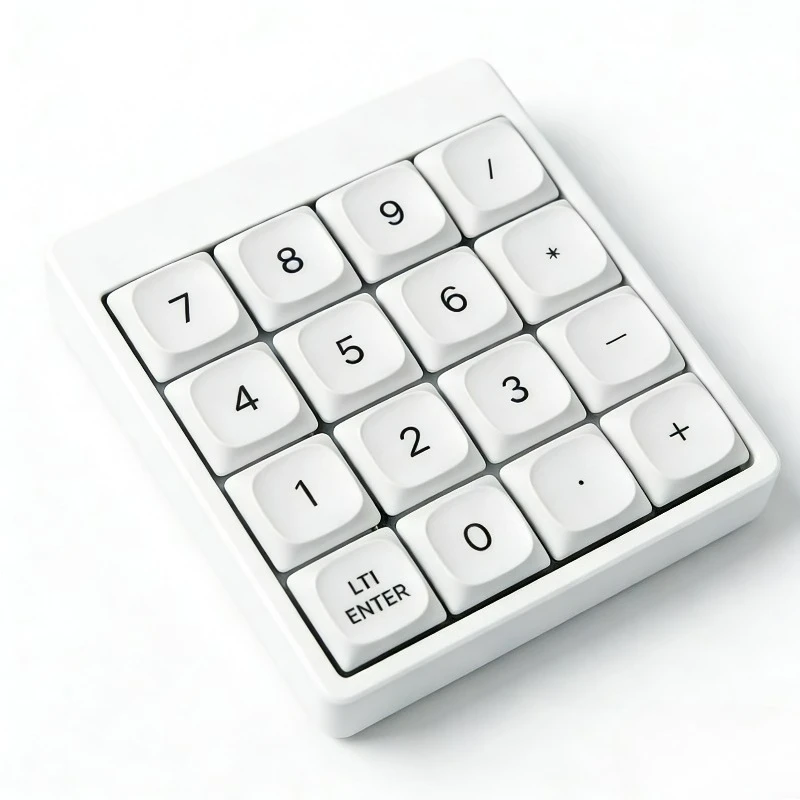 NumberPad Mini Keyboard 4x4 Costom Wireless Bluetooth Low Profile CHOC Hot Swap Numeric Mechanical Keyboard Programmable VIAL