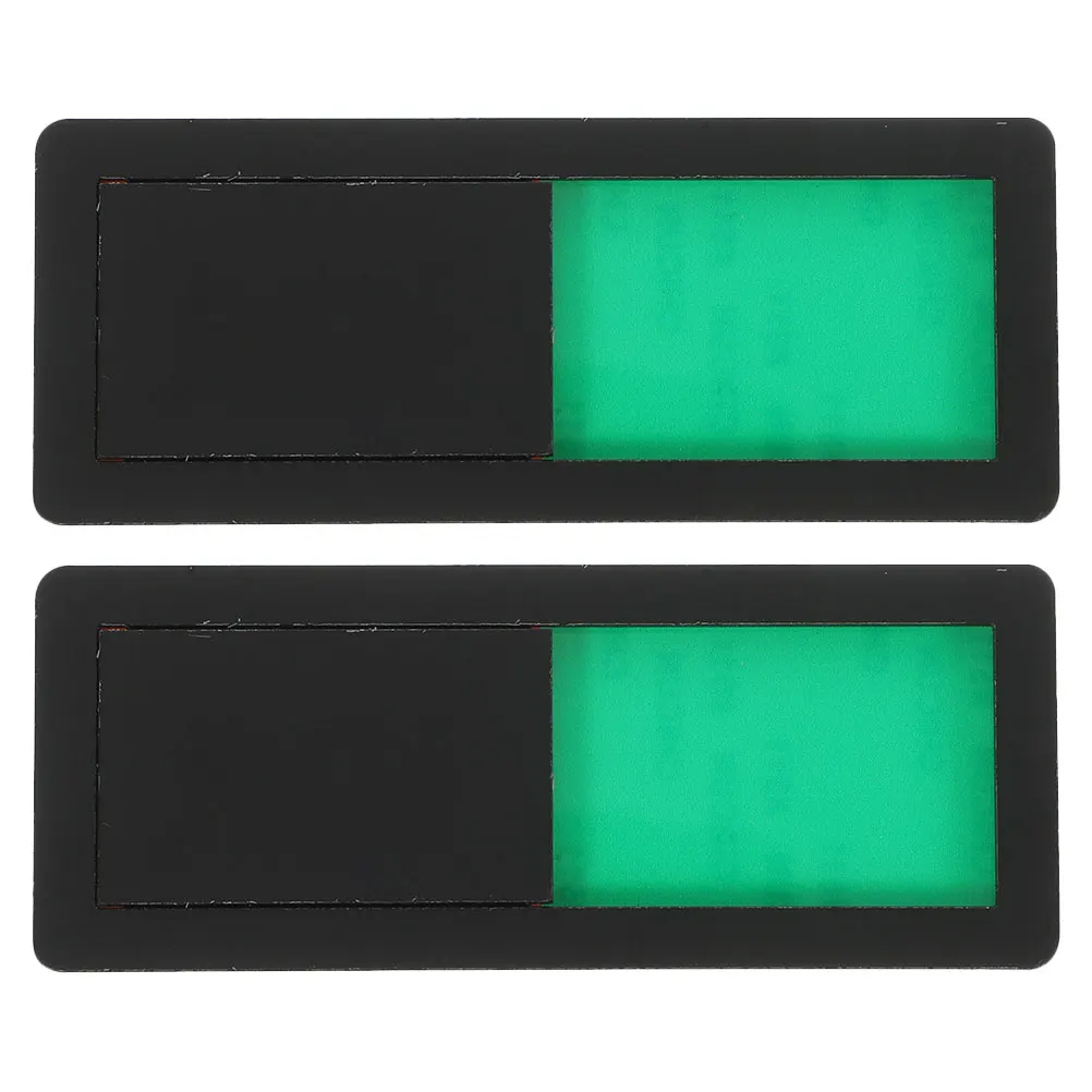 

2pcs Door Sign Hanging Sliding Sticker Black Available Restroom Office Bathroom Vacant Occupied Privacy Indicator Sign