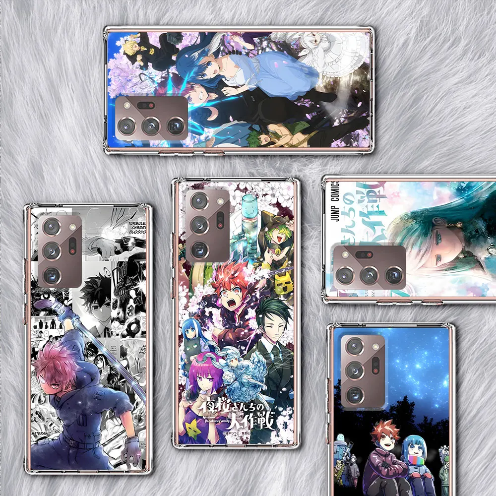 Mission Yozakura Family Case for Samsung Galaxy Note 10 Plus 20 Ultra 9 8 10 Lite TPU Phone Shell J6 J4 2018 Transparent Cover