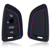 Silicone Remote Car Key Cover Keychain Key Case For BMW X1 X3 X4 X5 X6 Series 1 2 3 5 7 G20 G02 G05 G31 G23 F34 F15 F40 IX3