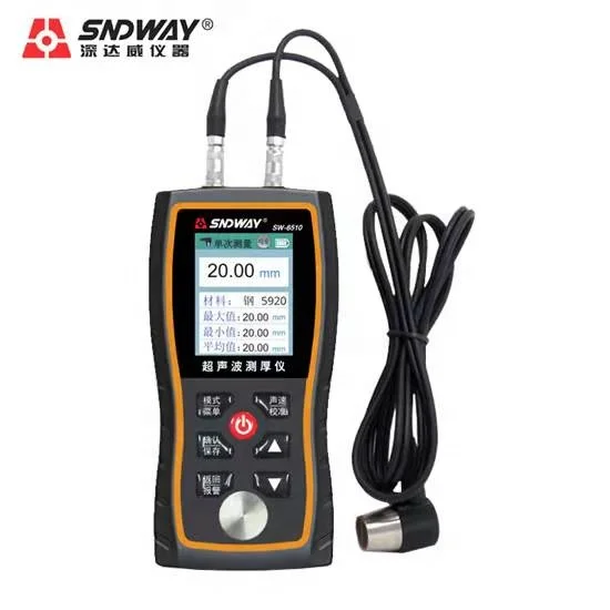 Shen Dawei Ultrasonic Thickness Gauge SW-6510 Steel Plate Thickness Gauge Metal Glass Plastic Thickness Gauge