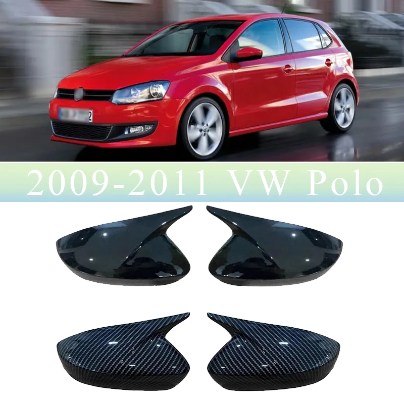 

For Volkswagen Polo 2009-2011 Car Sticker Rearview Side Mirror Cover Wing Cap