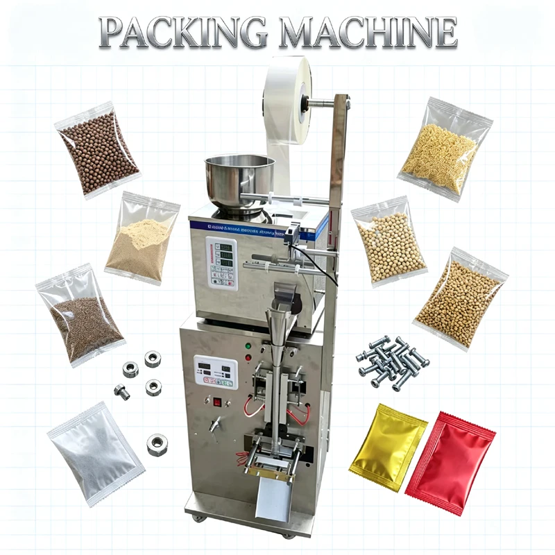 Automatic Powder Packing Machine Sealing Equipment Adjustable Weight For Nuts Seasonings Seeds Bag Macking Machine