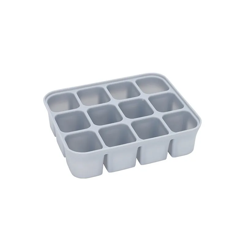 12 Grid Ice Cube Mold Silicone Tray Square Mould Easy Release Forms Bar Kitchen Accessories