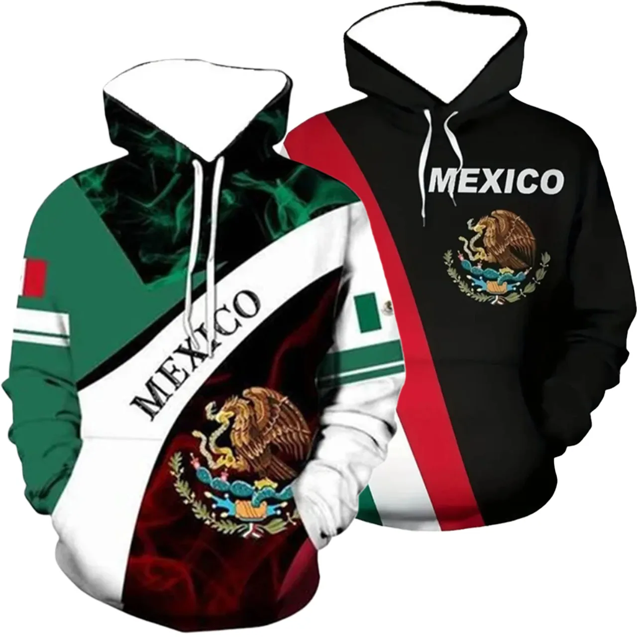 

New Men/women Mexican Fashion Print Pullover Warm Windproof Long Sleeved Hoodie Children's Outdoor Casual Sport Long Sleeve Coat