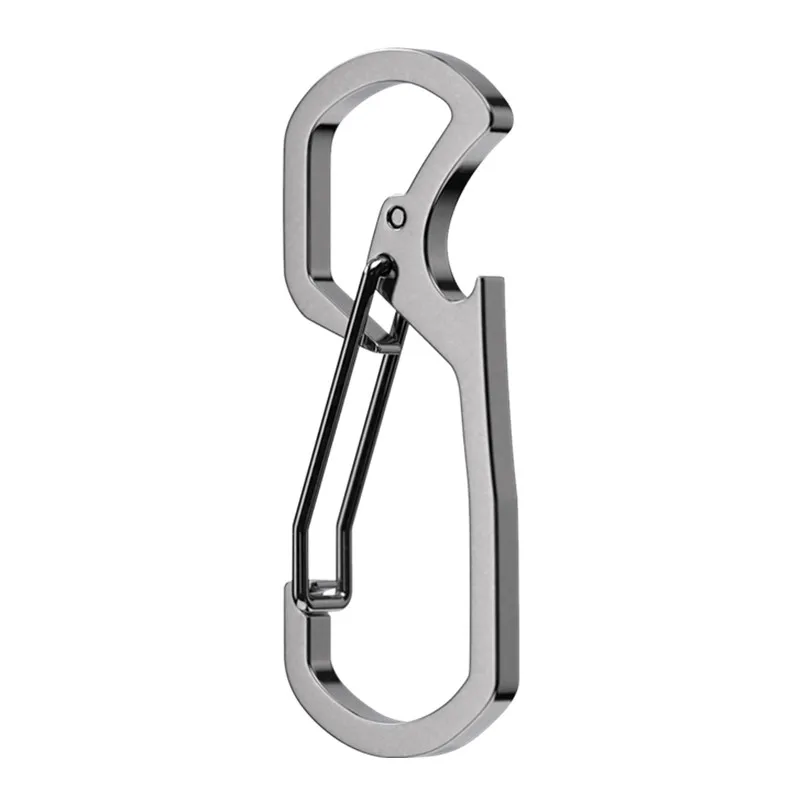 Durable Stainless Steel Mountaineering Clasp Quick Hanging Key Chain Bottle Opener Multifunctional Waist Hook Keychain Y110