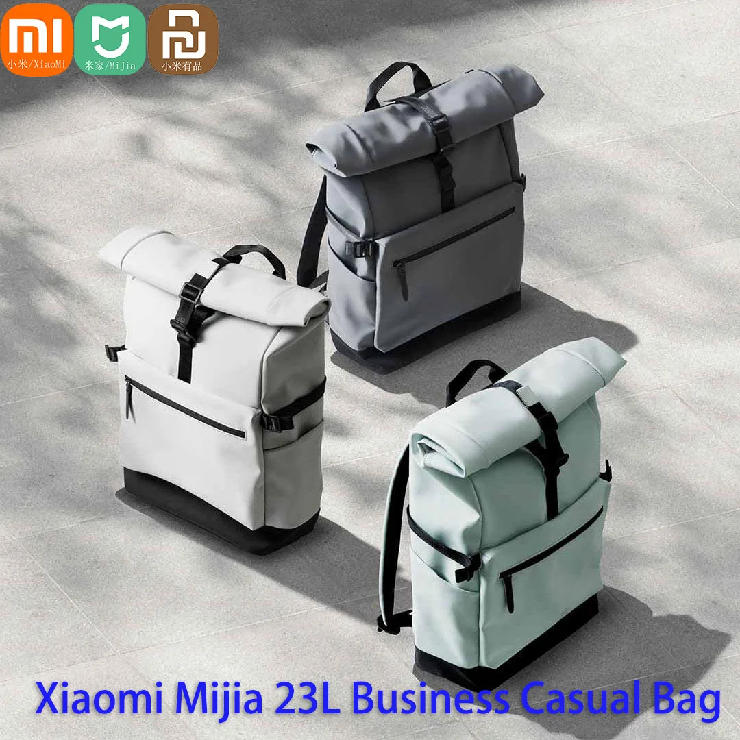 Xiaomi Mijia Rolled-edge Camp Casual Package 23L Big Capacity Shoulders School Bag Life Style Day pack Leisure School Backpack