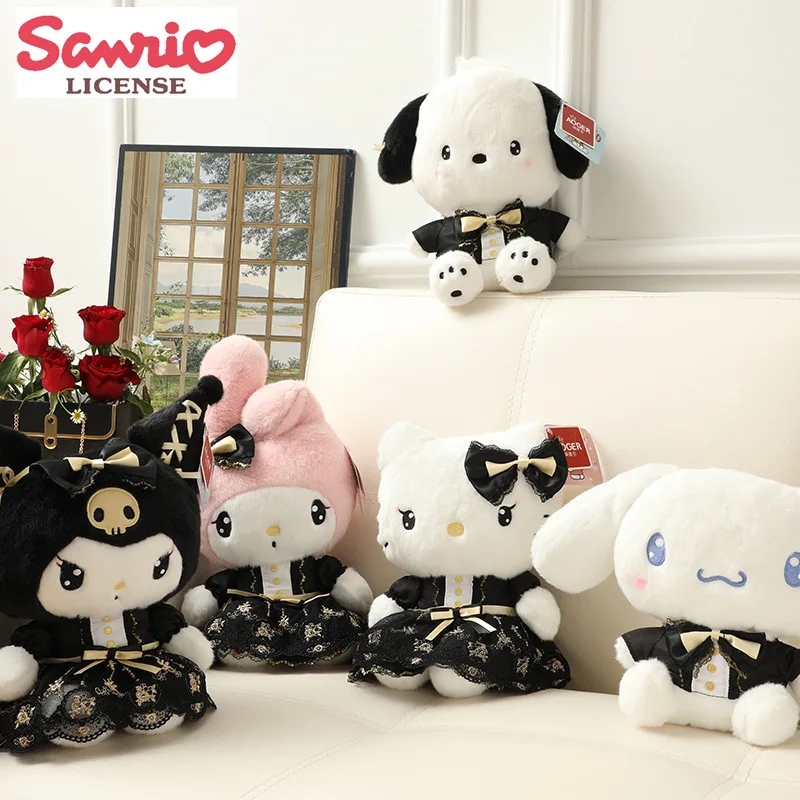 

Новинка Sanrio Подлинная Kawaii Kuromi моя мелодия большая собака Ht Cat полакко сияющая плюшевая кукла игрушка декоративная кукла подарок девочке