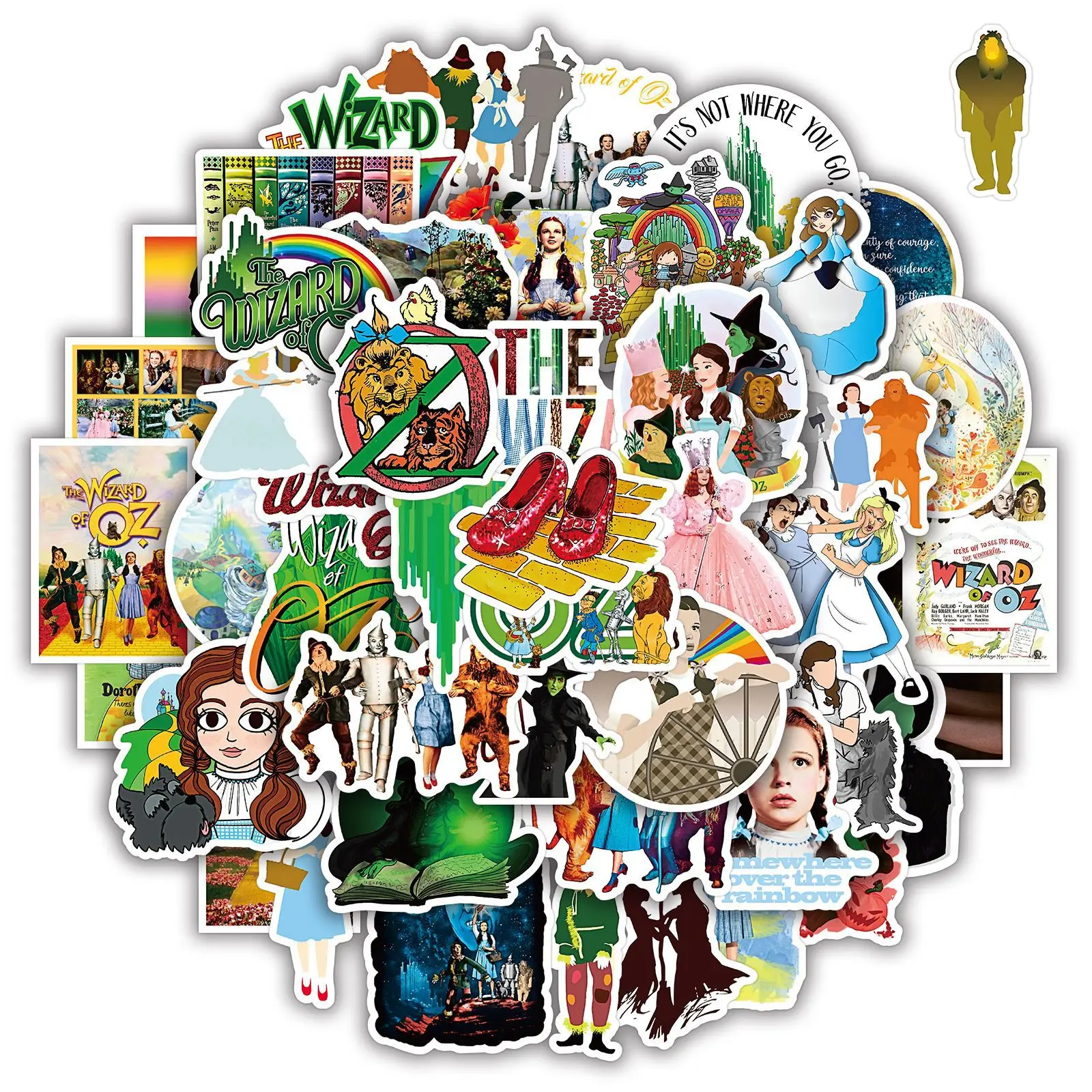 10/30/50PCS The Wizard of OZ Stickers Fairy Tale Cartoon Decals Children's Toy Decoration Fridge Luggage Laptop Guitar Sticker