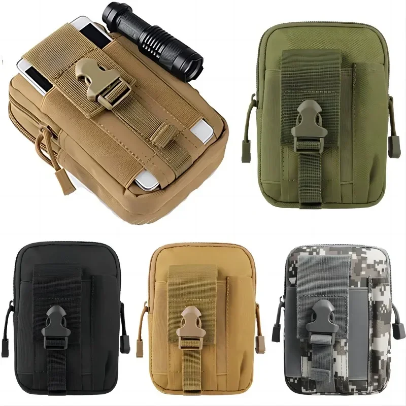 Military Molle Pouch Tactical Belt Waist Bag Outdoor Sport Waterproof Phone Bag Men Casual Tool Pocket Hunting Fanny Pack