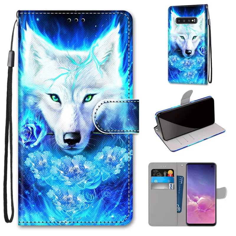 

Pop Wallet Case For Samsung Galaxy S10 Puls Cases Luxury Leather Cover For Samsung S9 Note 10 Plus S10E Stand Protective Card Ho