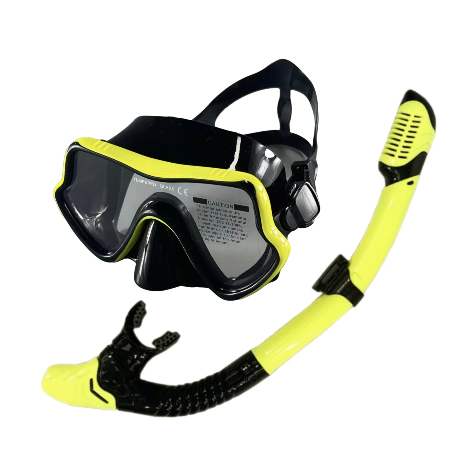 

Набор для снорклинга, маска для дайвинга из закаленного стекла, силиконовый комплект для снорклинга, полноразмерный сноркел для взрослых с сухой трубкой.