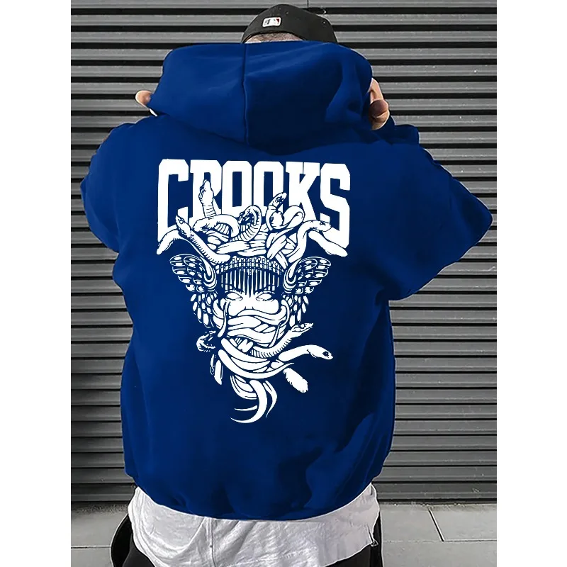 2025 هوديي رجالي بنمط هندسي ثلاثي الأبعاد مطبوع عصري مناسب كاجوال بقلنسوة متعدد الوظائف ملابس الشارع مريحة #3