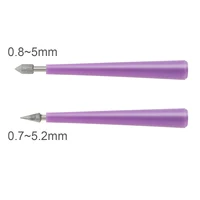 1/4 Pcs Needle Files Set Diamond Tipped Pearl Bead Reamer Burr Beading for DIY Jewelry Making ABS Handle Beading Hole Hand Tools 2