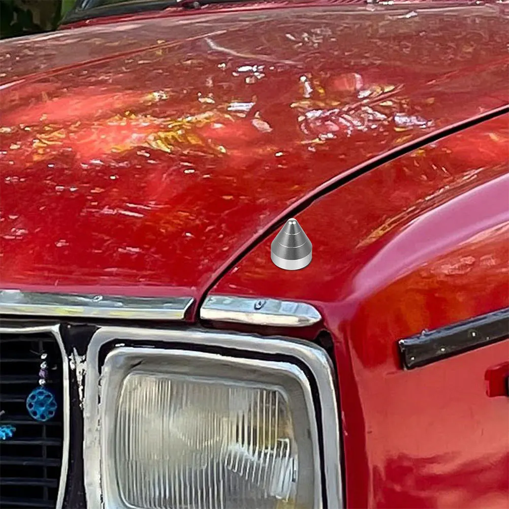 

2Pcs Car Tail Cone Decor Bumper Spike Metal Rear Bumper Decoration Upgrade Car Look Easy Install Fit Most Vehicles Exterior Auto