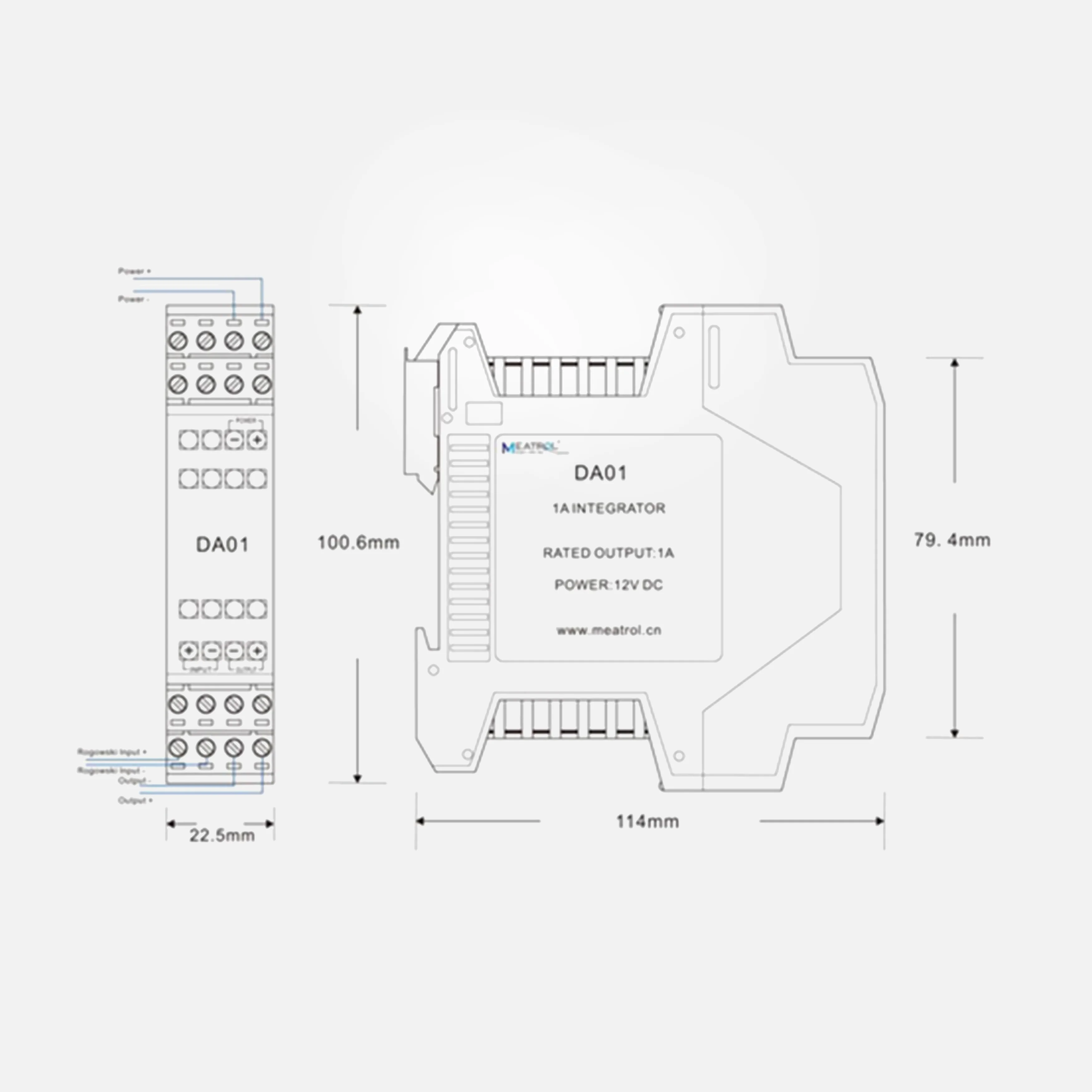 Power frequency single-phase integrator DA01