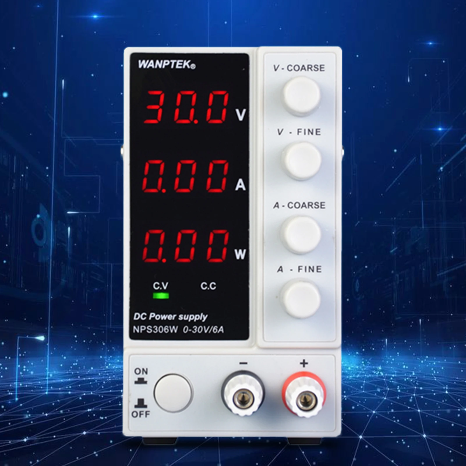 

White NPS306W DC Power Supply With Power American Plug AC 110V 60Hz Suitable For Research Institutes Laboratories And Factorie