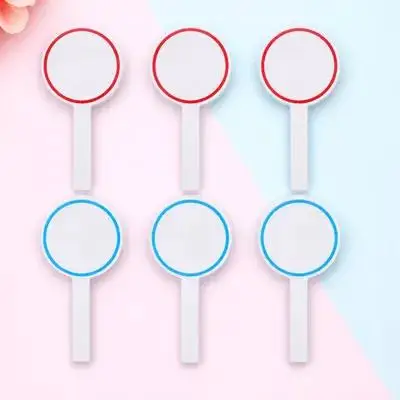 

6pcs Mini Handheld Whiteboards Foam Scoreboard Small Dry Erase Board Student Paddle Blank Voting Board Thick Practical Writing
