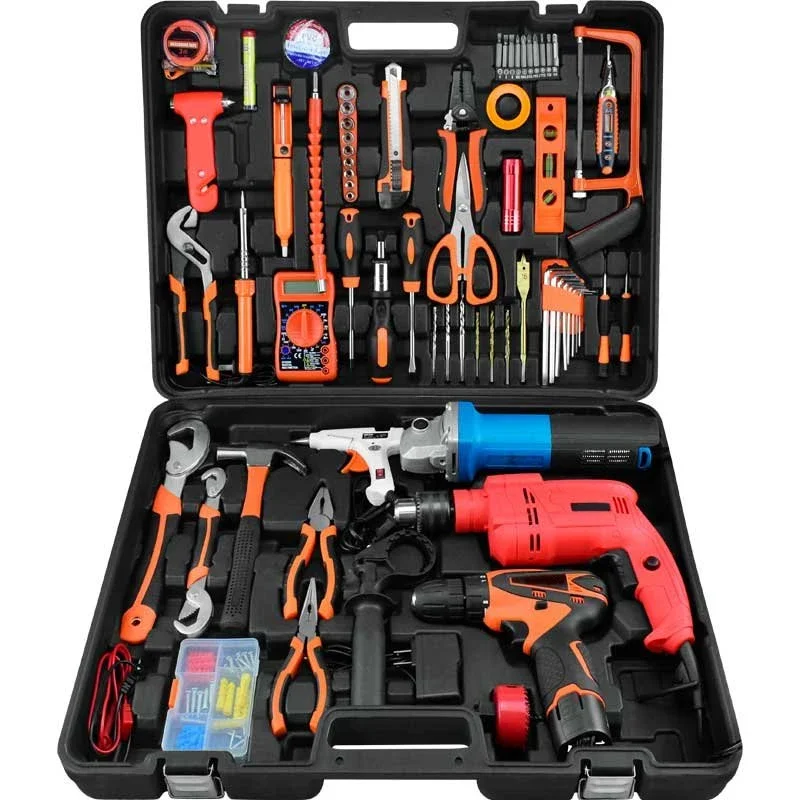 138PCS Lithium Electric Drill Power Tools Combo Set