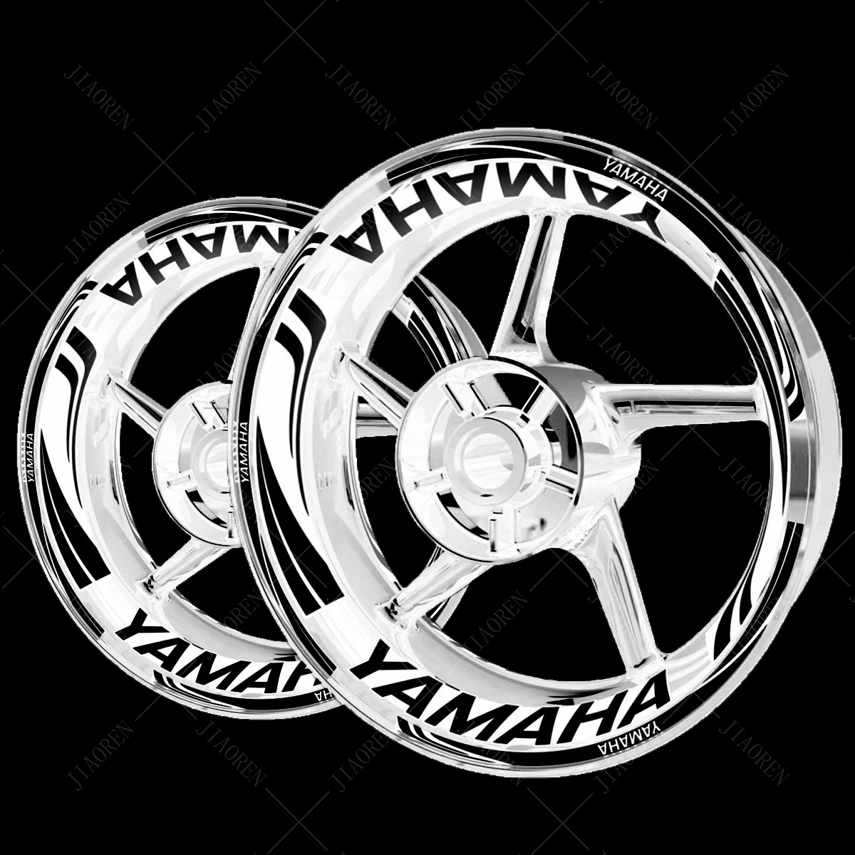 Vinyl Yamaha Sticker Wheel Motorcycle Rim Yamaha Logo Decal Set Yzf R1 R3 R6 R15 Tracer Fz1 Fz6 Fz8 Raptor