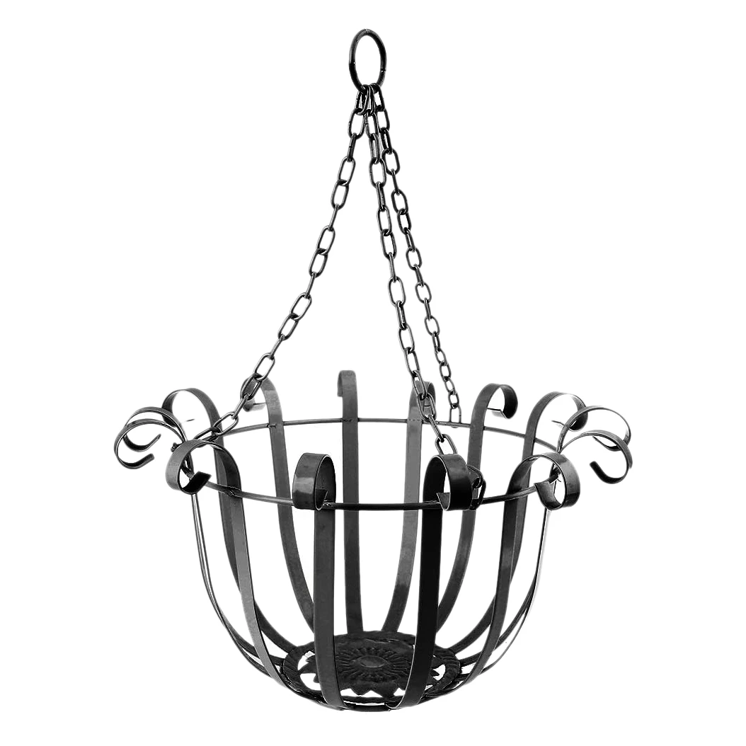 GOED-Europese stijl muur hangende bloempot steunbeugel haak ijzeren hanger planten houder balkon woondecoratie