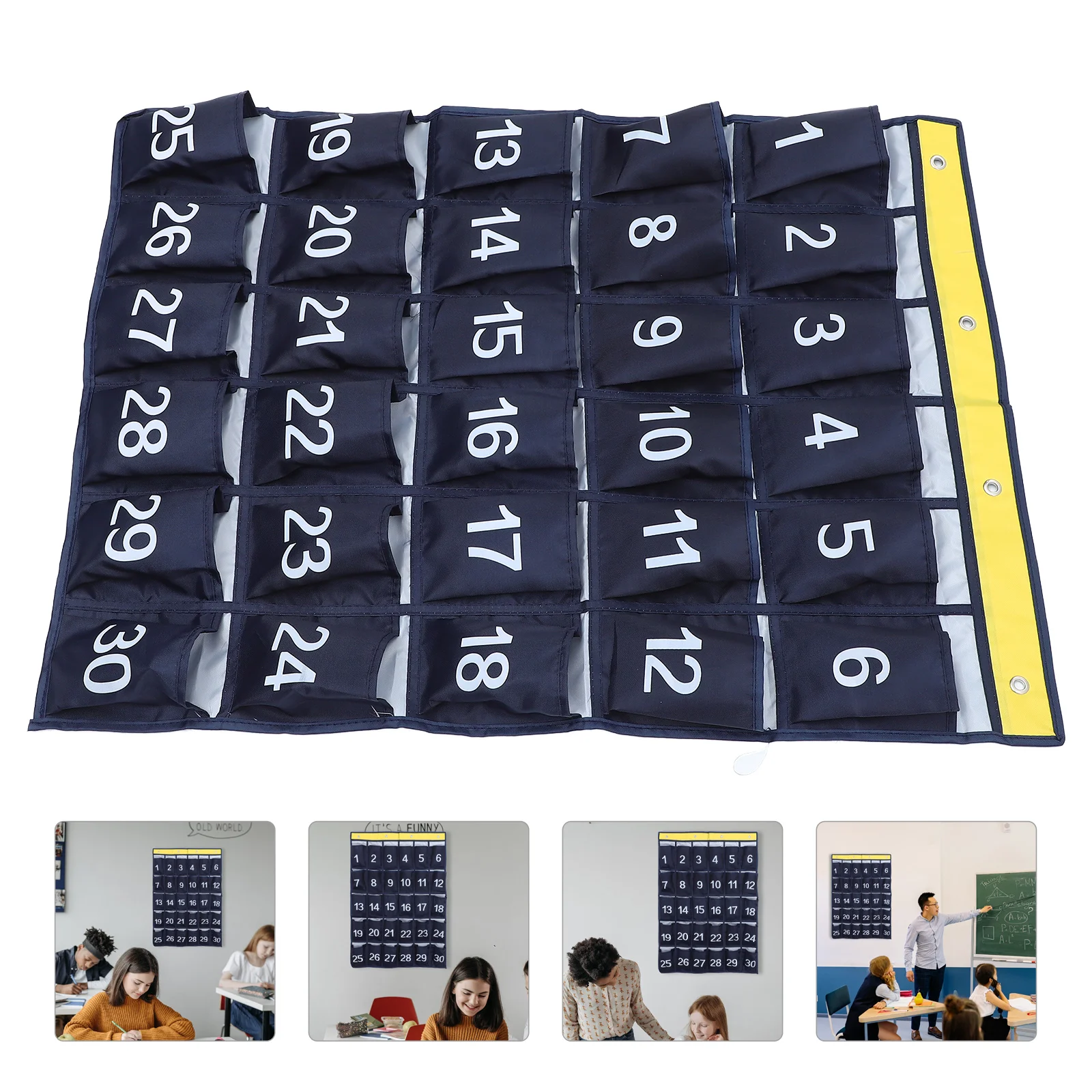 

Mobile Phone Storage Bag Pocket Organizer Cell Holder Classroom School Multi-pocket Hanging File Chart for Bracket