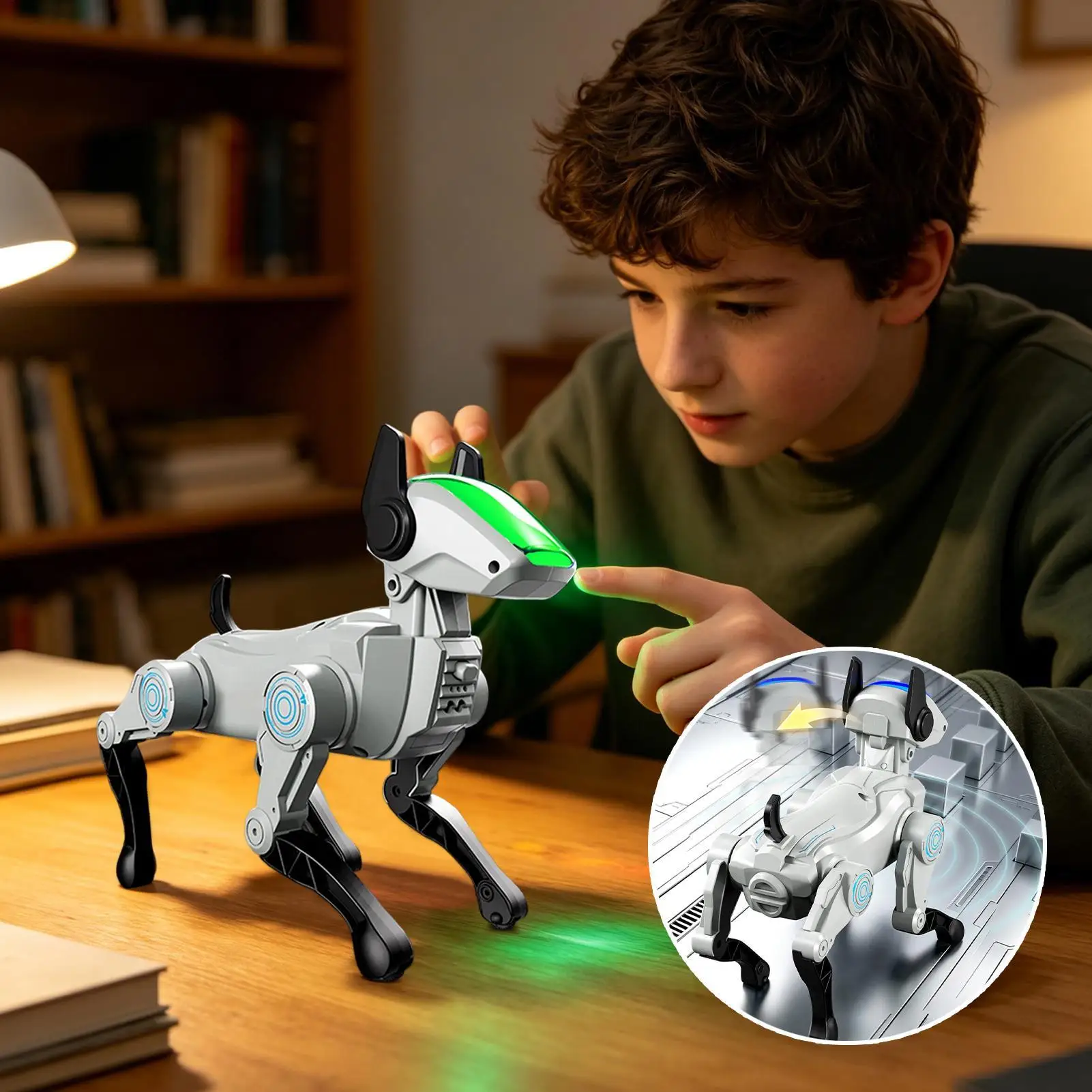 Smart Robot Dog Educational Voice Activated Interactive Companion Electronic Pet Robot Dog Toy for Children Boys Girls