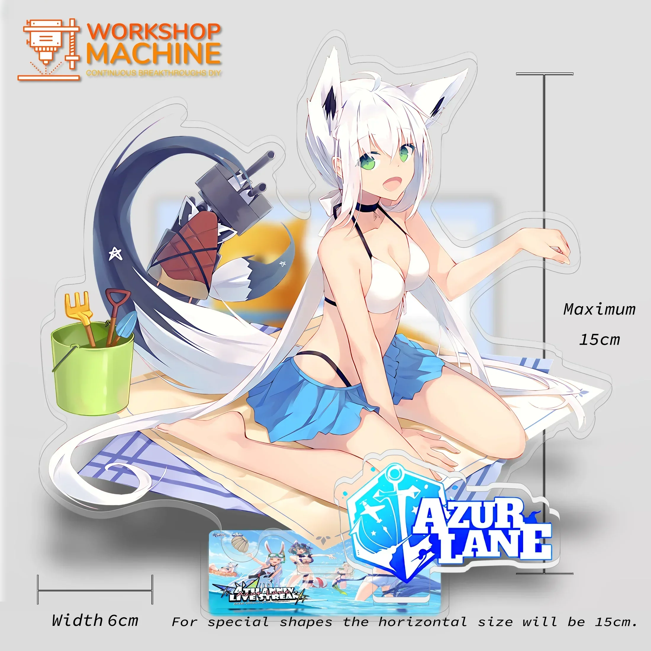 Azur Lane P4 Anime Characters Acrylic Display Stand Model Office Desktop Sign Gift Doll Collection Props Figure Window Extension