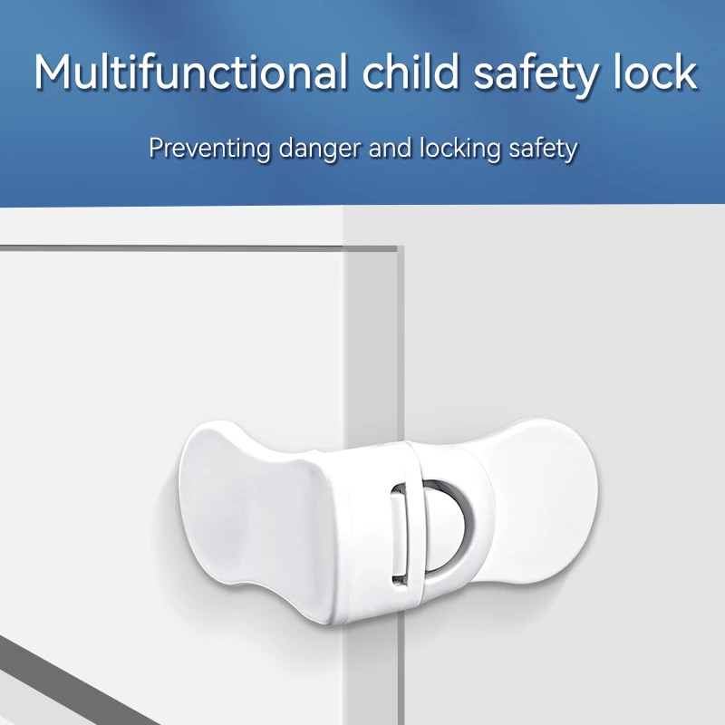 Children Safety Drawer Lock Kids Anti-Pinching Hand Cabinet Drawer Locks Home Security Protection Plastic Locker Buckle