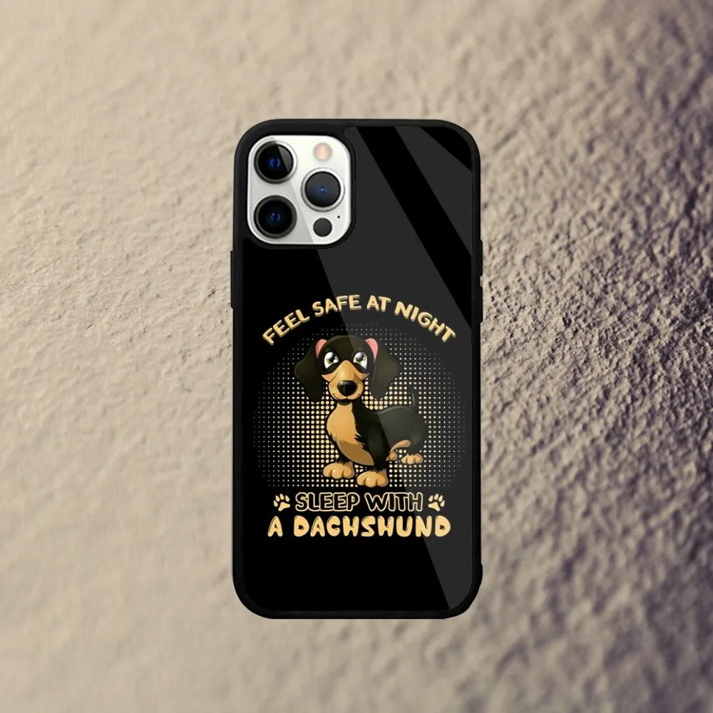 Coque de téléphone Dachshund Sausage Dog, Magsafe Magnetic, Chargement sans fil, iPhone 15,14,13,12,11,Plus,Pro,Max Mini