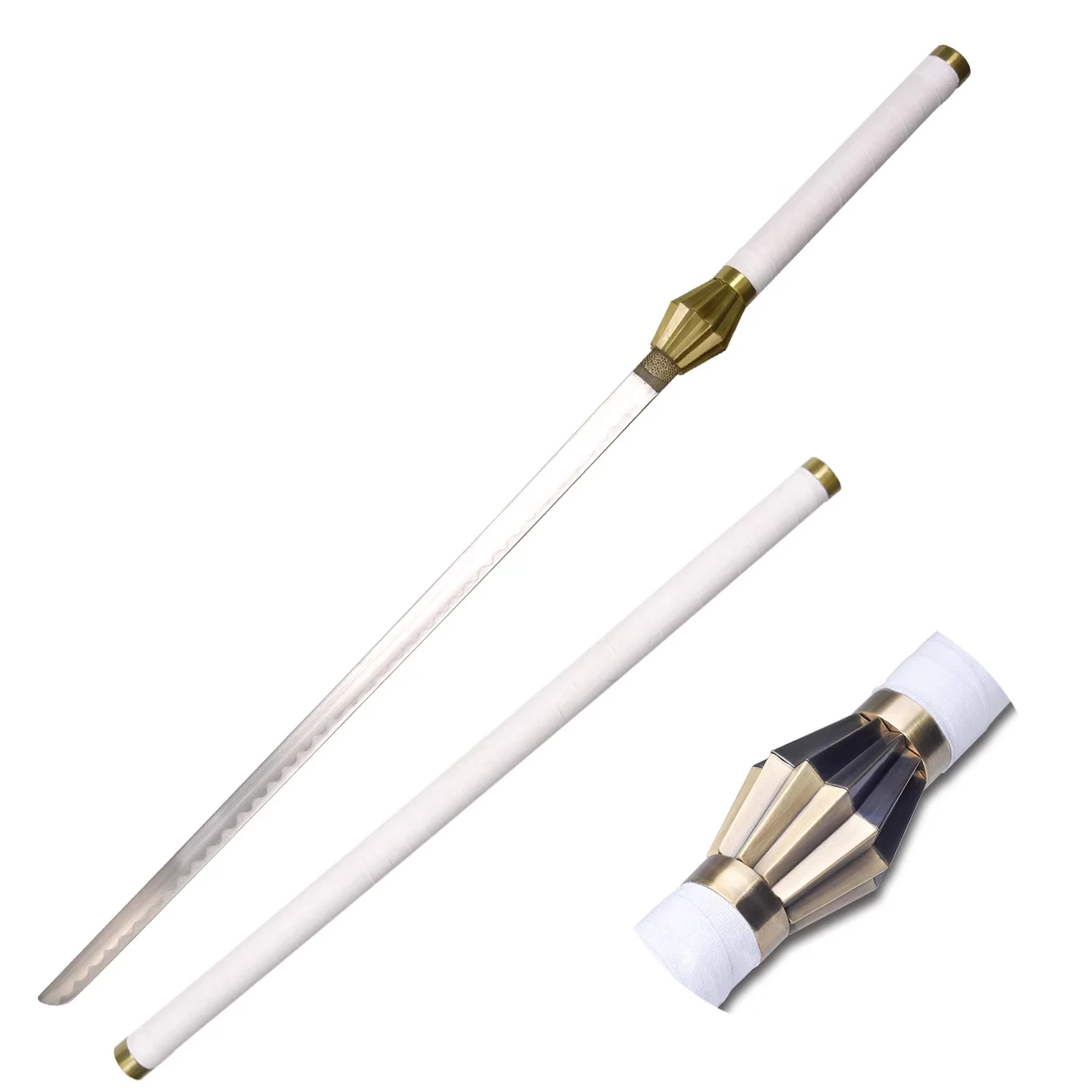 Vendita calda Anime Bleach Zaraki Kenpachi Zanpakuto Spada Katana Giocattolo Spada Per Cosplay Collezione Regalo 108 cm 1.3 kg