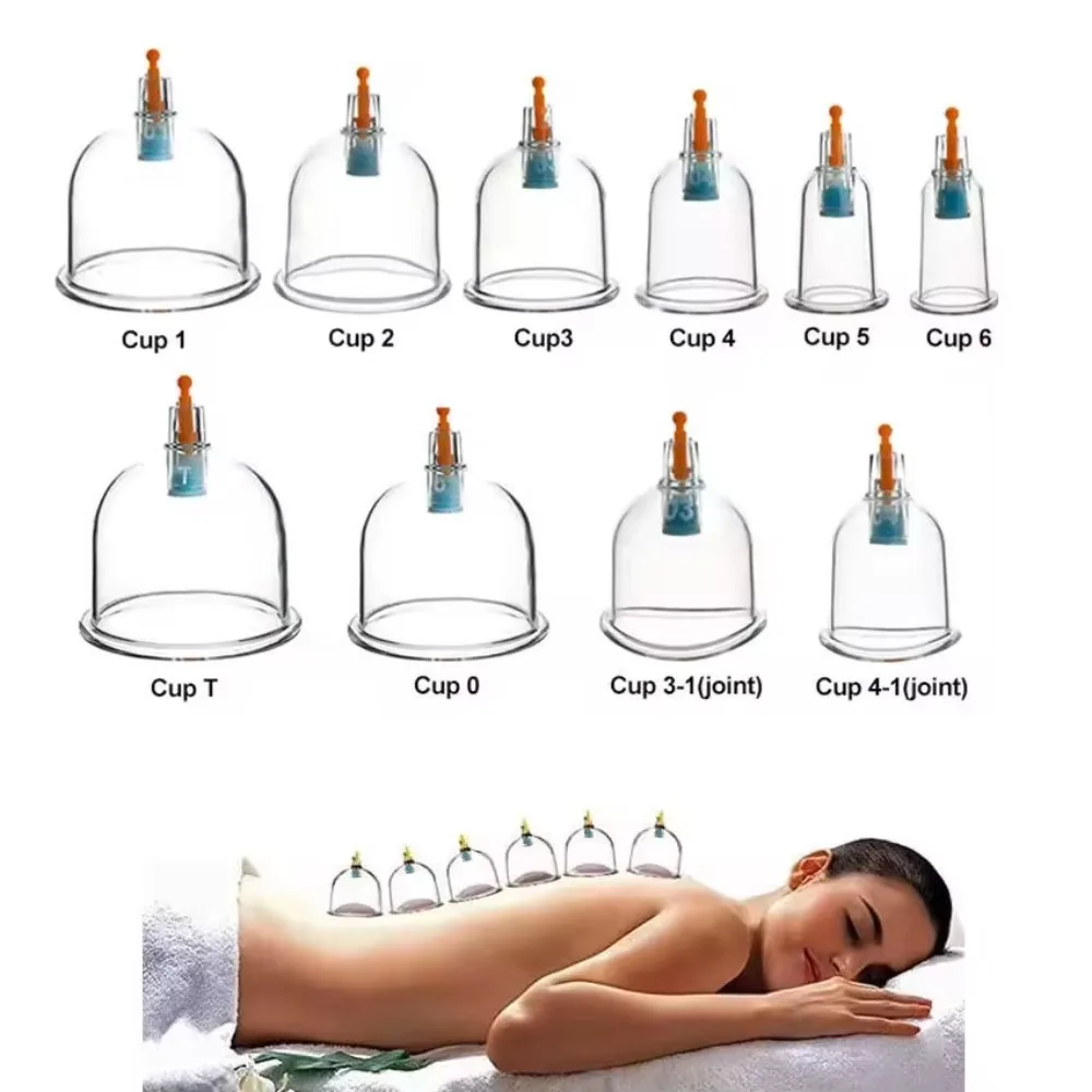 Wholesale Hijama Style Cupping Cups Set with Scraping Edge for Body Massage and Daily Wellness Comfort