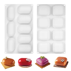 Rectangle Silicone Pastry Molds for Baking Mousse Mold Silicone Forms Mousse Cake Mould Pastry and Bakery Accessories