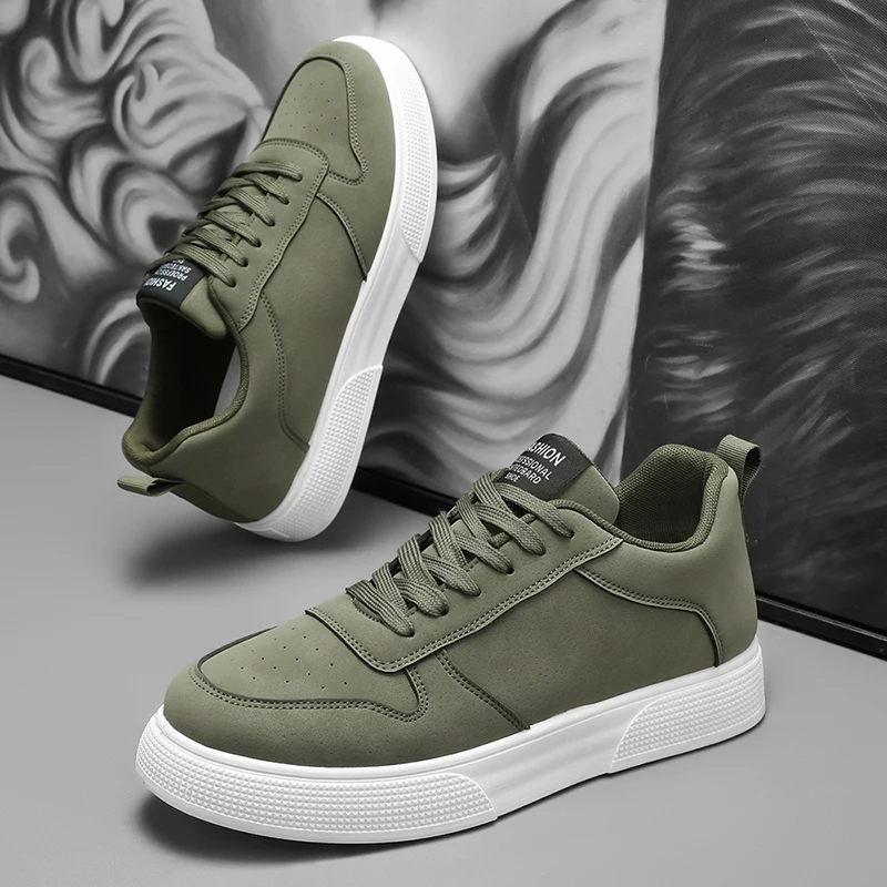 

Board shoe men's shoes, spring-autumn business casual shoes, work anti-slip workwear, wear-resistant anti-slip laced black