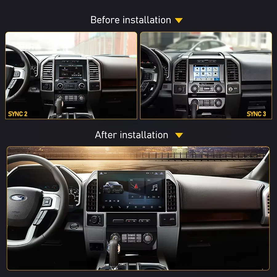 14.6 Inch Android 13 Auto Screen Car Stereo For Ford F150 2015 2016 2017 2018 2019 Car Multimedia Player GPS Navigation Stereo