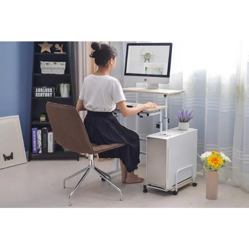 Standing Computer Desk Laptop Table with Mouse Keyboard Shelf Tray Height Study Table