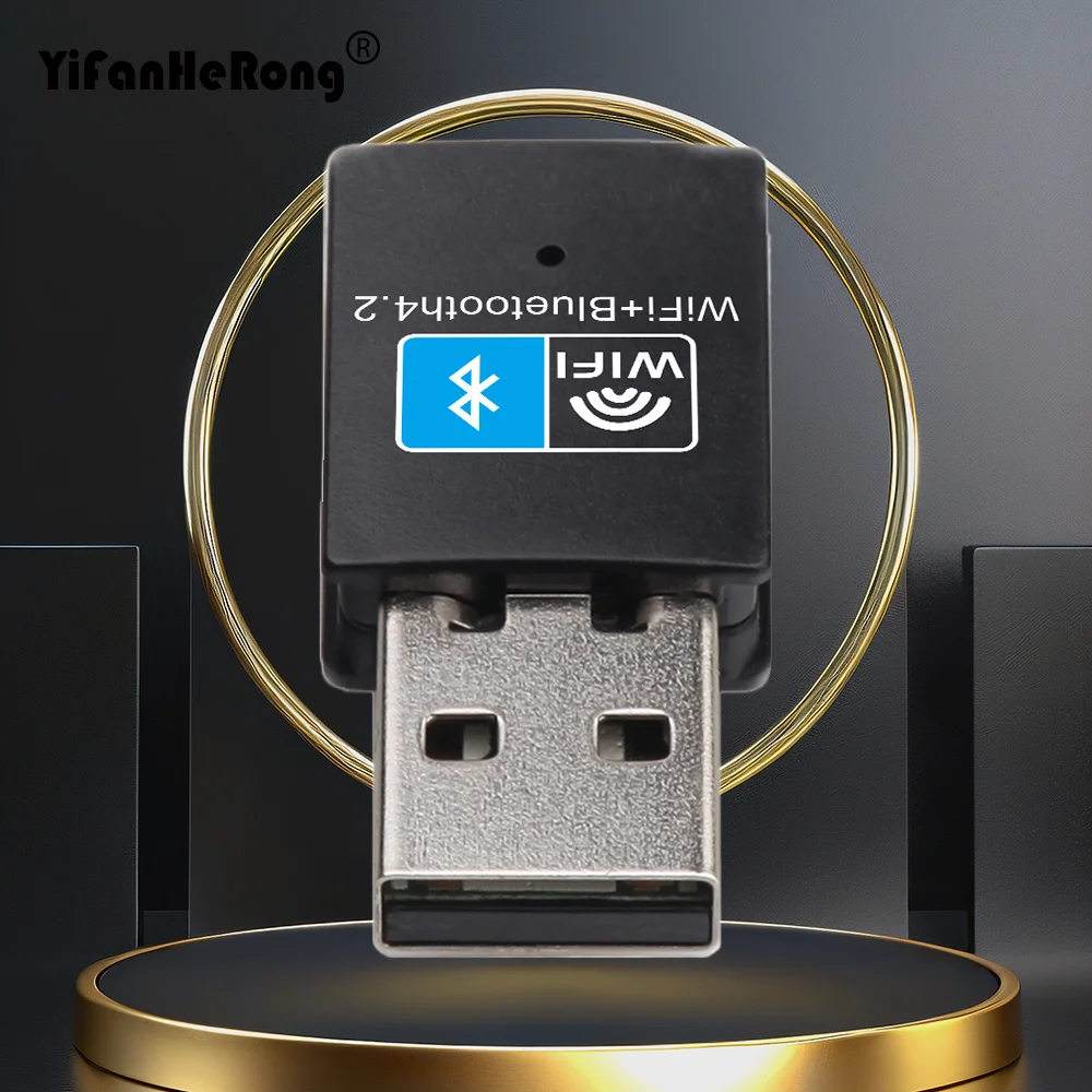 

USB-адаптер Wi-Fi и Bluetooth 2-в-1, 150 Мбит/с, 2,4 ГГц, сетевая карта, приемник-передатчик, Wi-Fi-донгл RTL8723