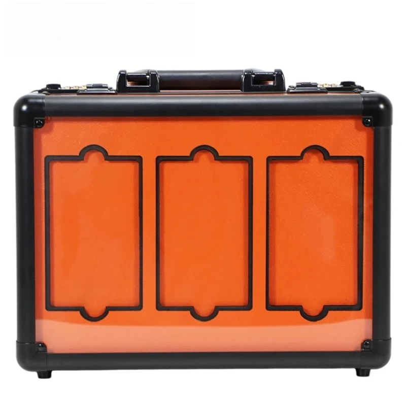 Aluminum Alloy Graded Card Storage Box, Double Layer 3 Slot PSA BGS Trading Card Case, Secure Lockable Carrying Case image 2
