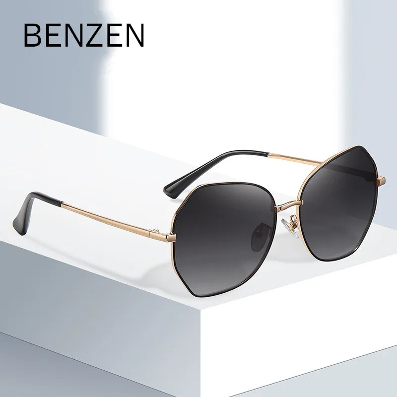 

BENZEN Vintage Polarized Sunglasses for Women Retro Metal Frame Womens Sun Glasses UV Protection Eyewear 6818