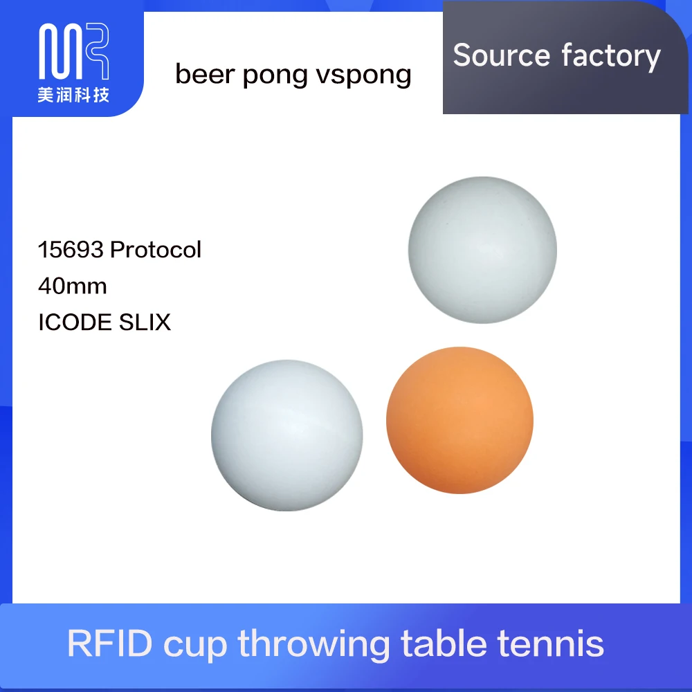 RFID cup throwing table tennis electronic scoring system beer pong vspong 40mm NXP slix entertainment gambling bar game