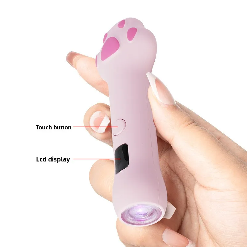 Mini Cat Paw Handheld Nail Lamp, Rechargeable Portable UV LED Curing Light, Strip Shape Nail Art Tool