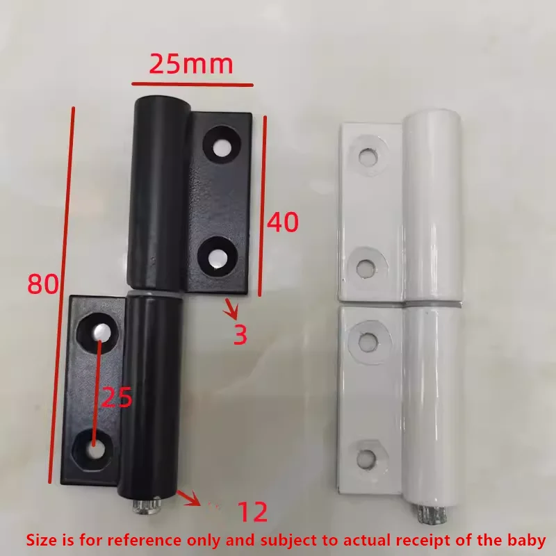 Liga de alumínio Folding Toilet Door, Banheiro Dobradiças, Aço Inoxidável Completo, Dobradiça Acessórios, Loose-Leaf