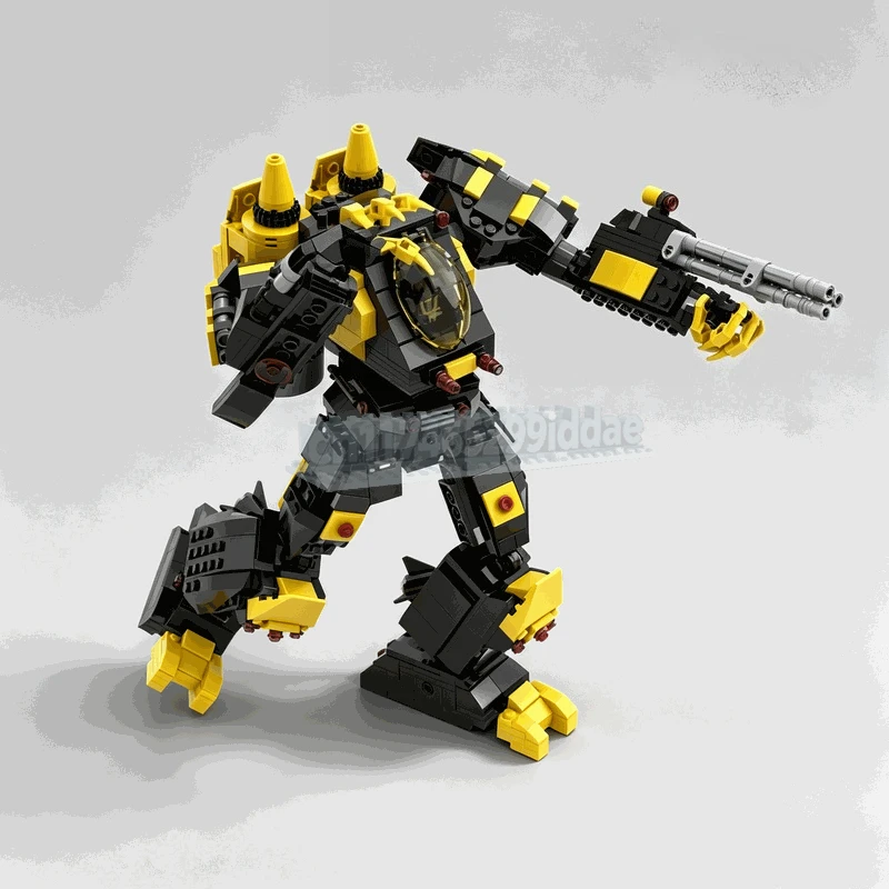 1027PCS Sci-Fi Robot Mech Warrior MOC Model Custom Puzzle Technical DIY Assembly Blocks Educational Creative Toy Collection Gift