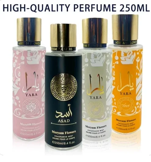 

250ml Original Yara Moi Tous Asad Perfume Body Spray Fresh Natural Fragrance Long-lasting Deodorant for Both Men and Women