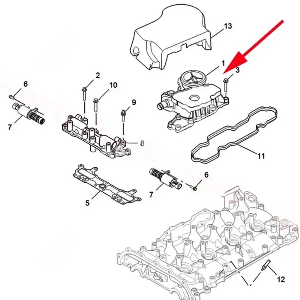 10063519 10903796 Car Oil Water Separator Assembly Waste Gas Valve For SAIC MG RX5 RX8 950 GS HS MAXUS G10 20L4E