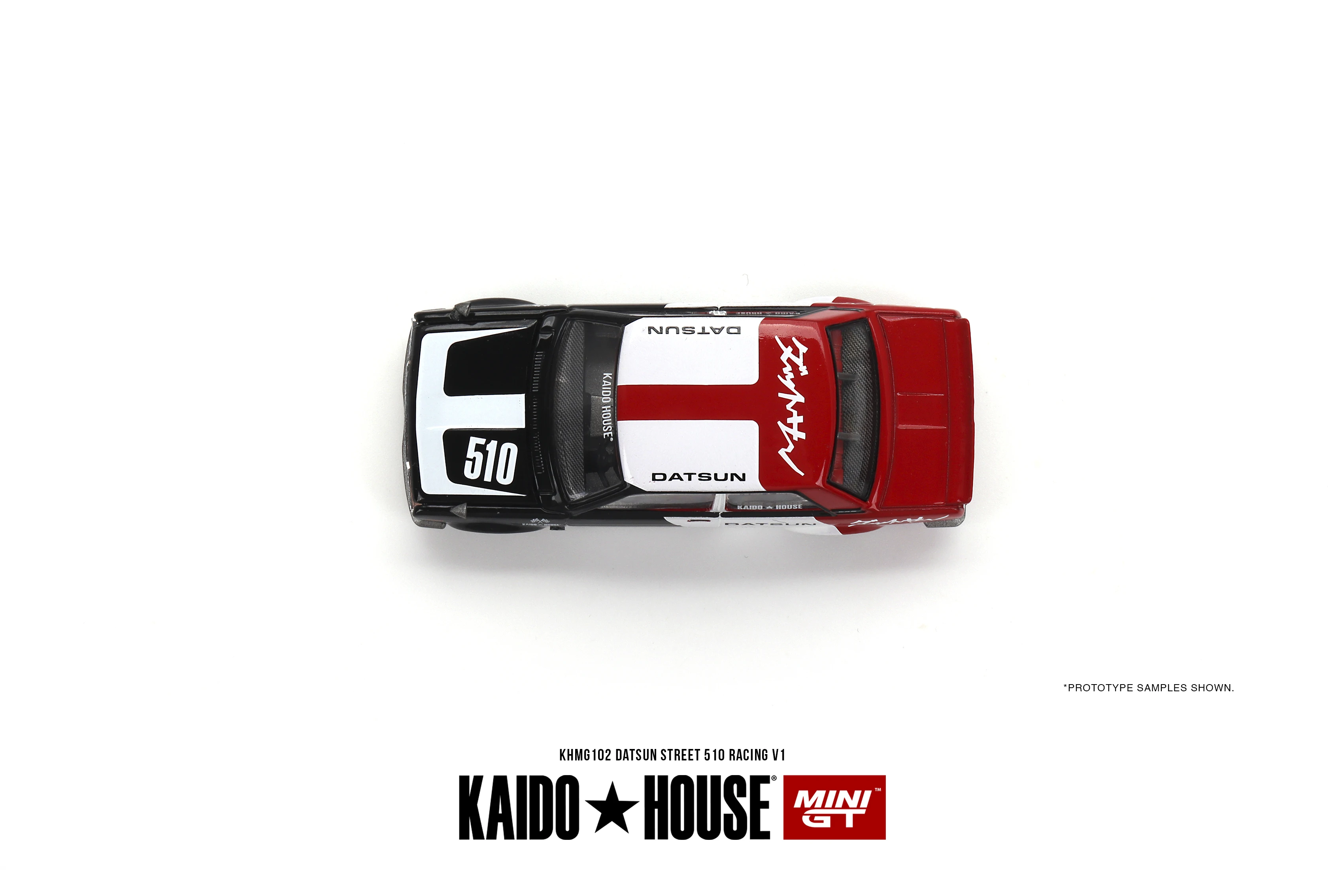 Kaido House x MINI GT 1:64 Datsun Street 510 Racing V1 Diecast Model Car