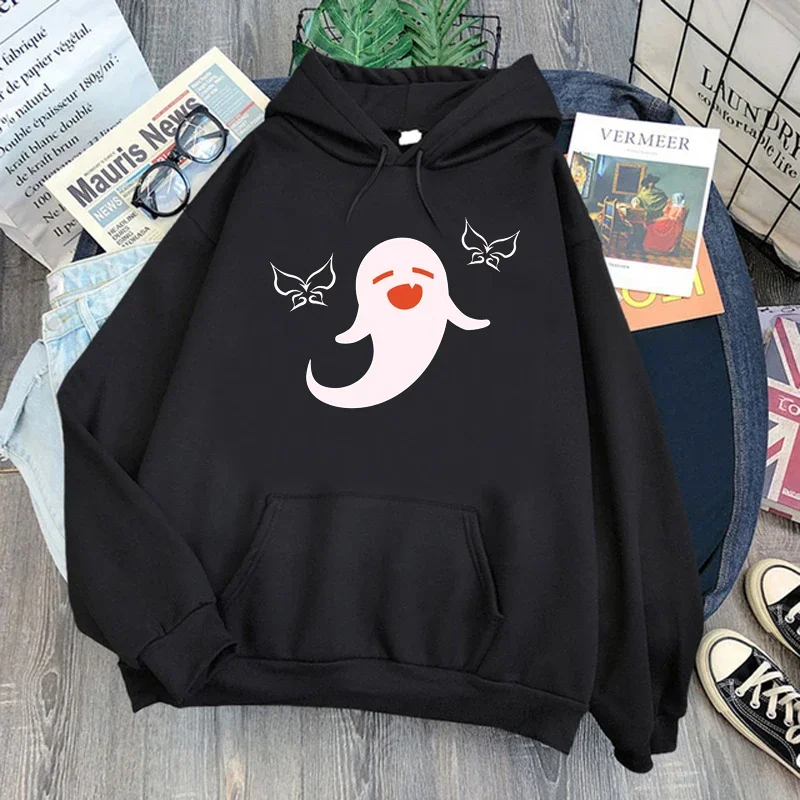 Hu Tao Genshin Impact Hoodies Men Kawaii Cartoon Harajuku Streetwear Hip Hop Graphic Hoody Unisex Sweatshirts Male